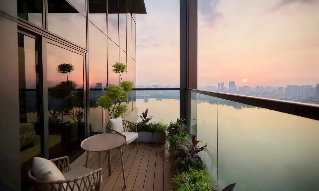 Ascott Tây Hồ - ban công căn hộ